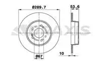 

AE0143 for brake disc rear W203 0207 cl20203 C209 C209