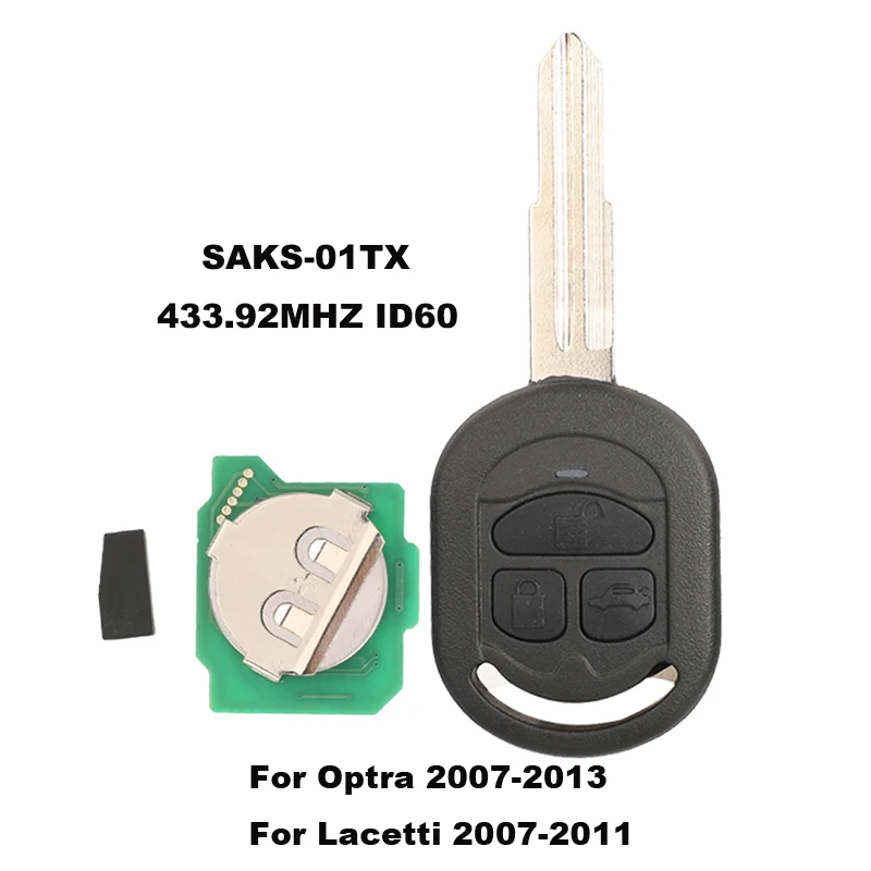 

Пульт Дистанционного Управления Jingyuqin 433.92MHz 4D60 Для Chevrolet Optra Lacetti 2007-2013, Holden Viva
