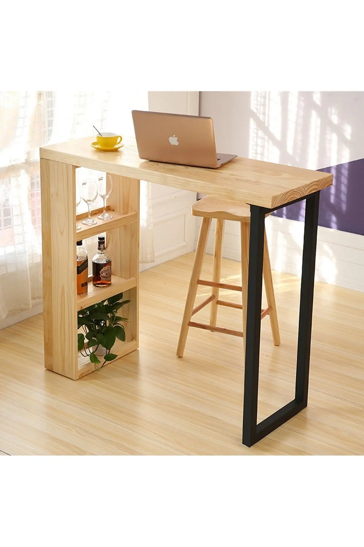 Деревянные декоративные дизайнерские полки многоцелевой стол из натуральной