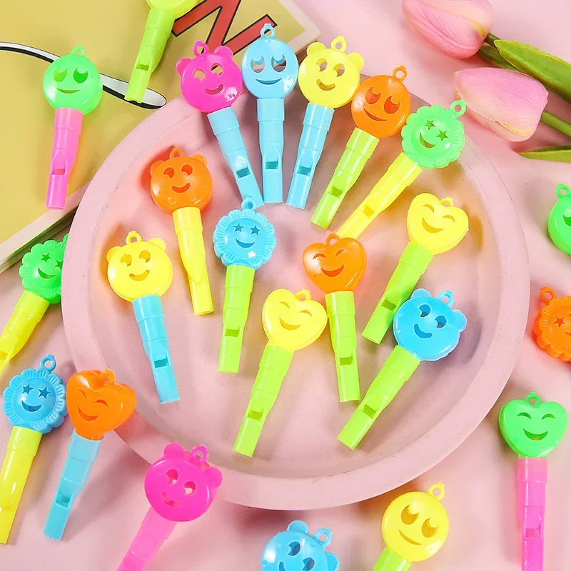 

Cute Whistle Plastic Whistle Toy Come on Whistle Fan Referee Little Whistle Kids Toys Birthday Party Favor Gifts
