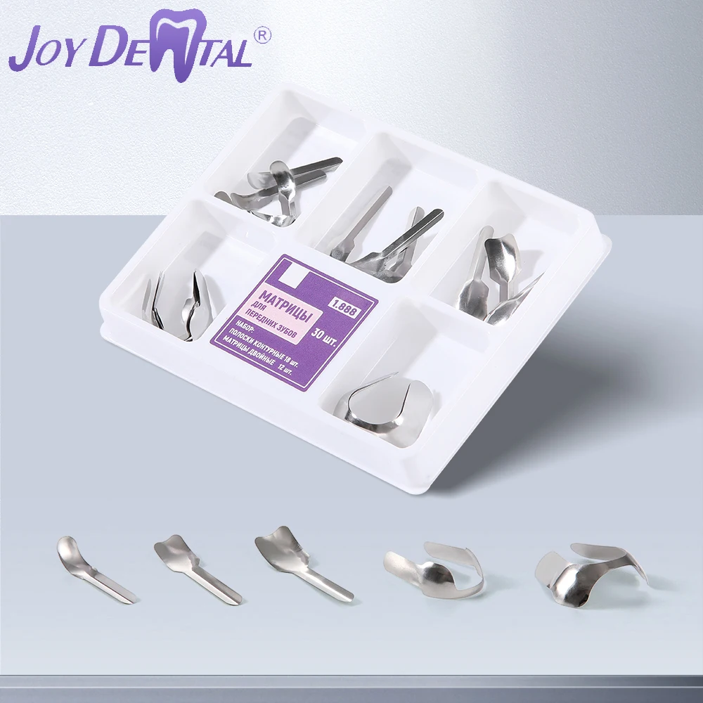 

JOY DENTAL Proximal Anterior Strips Large Small Twin Anterior Matrices Matrix Systems 30 Pcs/Box