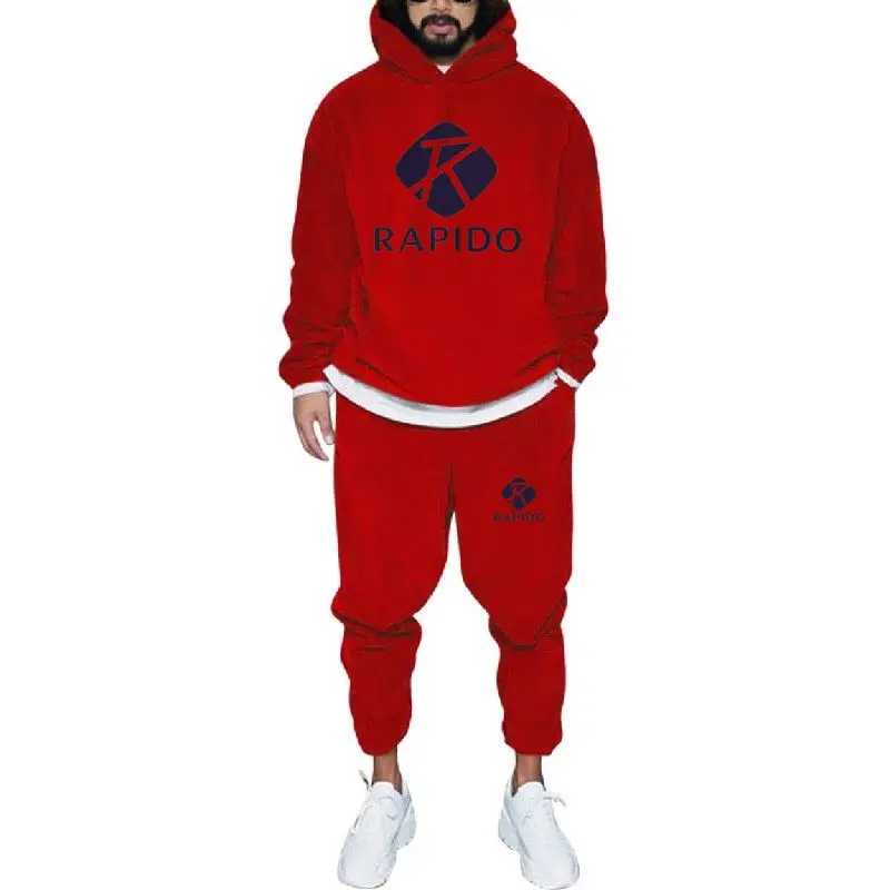 

2022 RAPIDO brand printed Spring and Autumn men's sports sweater hoodie set Kawaii anime men's and women's suit S-3xl
