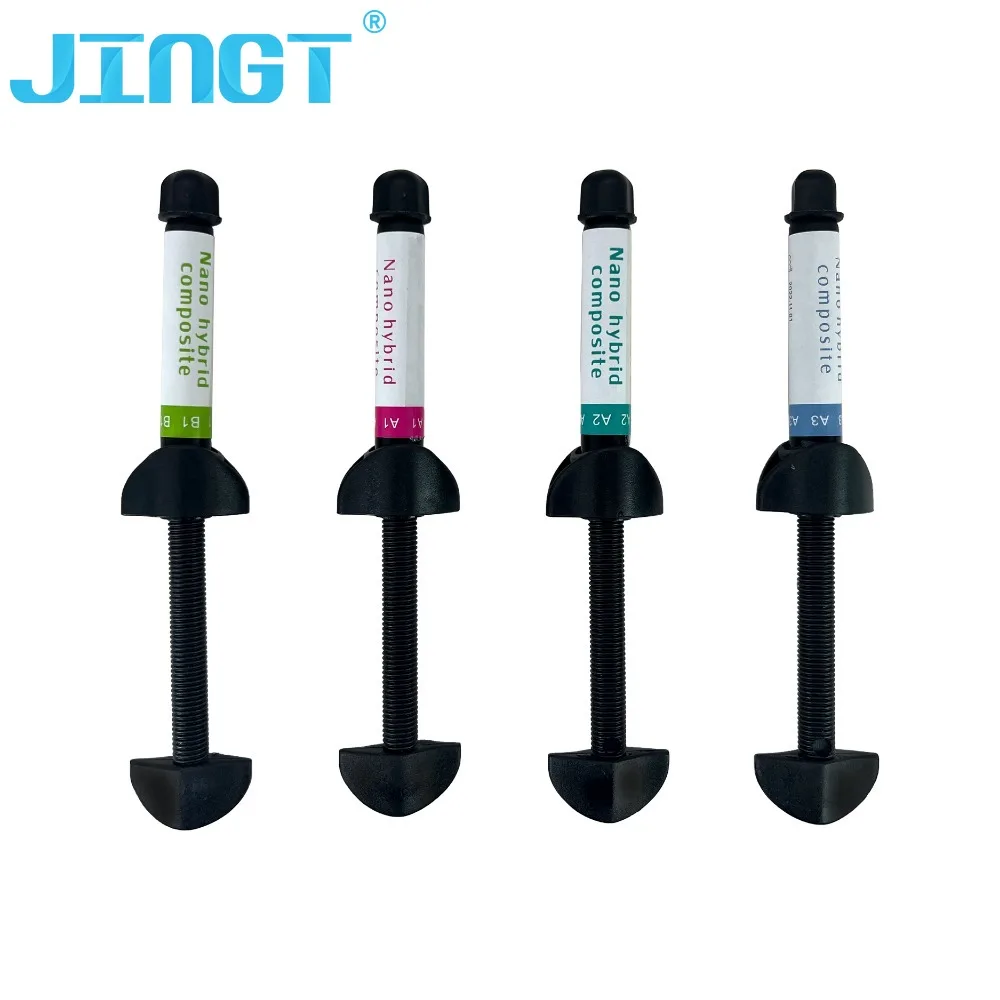 

JINGT Dental Lignt-Curing Resin Material Light Composite Teeth Filling Micro Hybrid Dental Syringe A1 A2 A3 B1 Dentist Materials