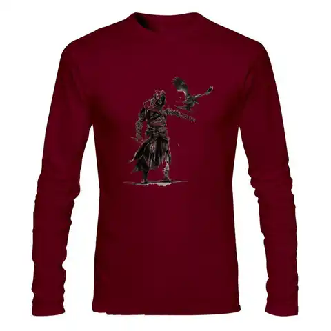 Мужская одежда, мужская футболка с воротником Assassins Creed, топы, татуировки, мусорный горошек, чистый хлопок, Забавный Харадзюку