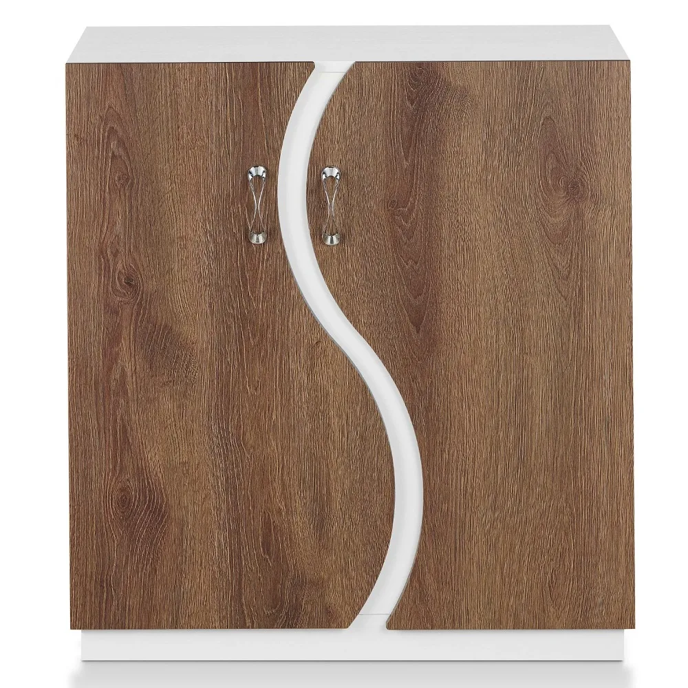 

Furniture of America Kartl 8-Shelf Shoe Cabinet, White