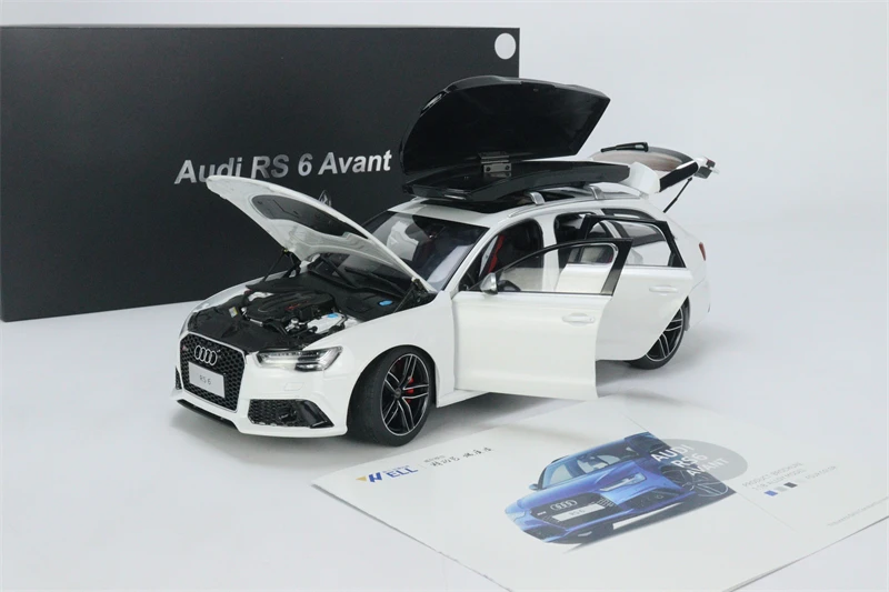 

Хорошо 1:18 RS6 (C7) белый/серый с дорожной крышей, модель автомобиля