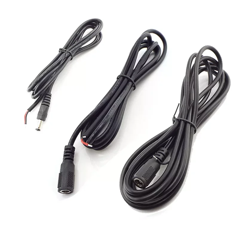 

2-контактный Штекерный кабель питания постоянного тока «папа» «мама» 5,5x2,1 мм Штекерный шнур «сделай сам» разъем постоянного тока для 12 В кам...