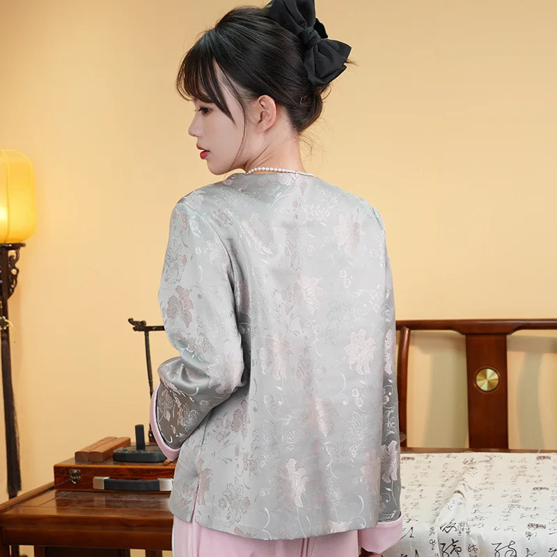 Шелковая китайская Новогодняя одежда из бутика высококачественное женское