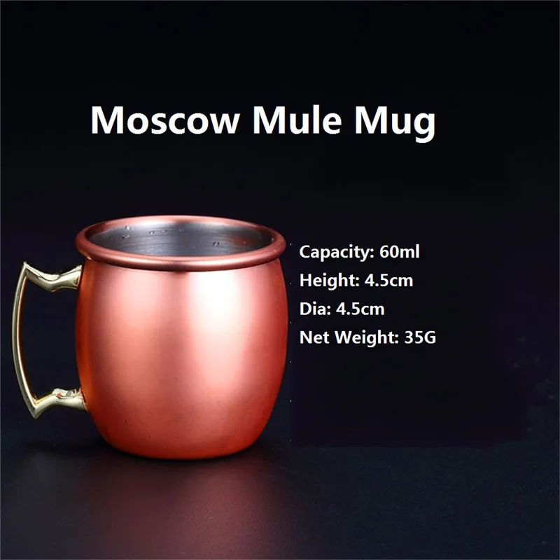 

Moscow Mule Shot Mug Copper Food Safe Mule Mugs Beer Coffee Cup Plated Moscow Mule Shot Mini Cup Espresso Cocktail