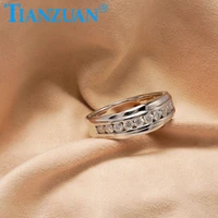 simple style white color moissanite rings for women jewelry gifts fashion jewelry everyday accessories