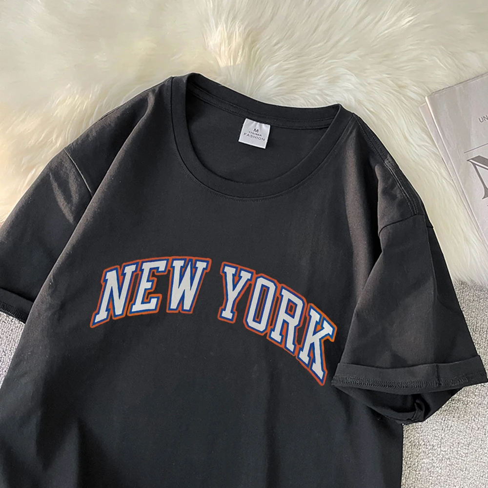 

Retro NEW YORK T-shirt Cotton 90s Funny Trendy Women Tops Short Sleeve Punk Style Summer Casual Harajuku Unisex Kpop Tees Female