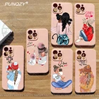 Мягкий ТПУ чехол PUNQZY для iPhone 11 12 MINI 13 PRO MAX XR 7 6 8 Plus X XS