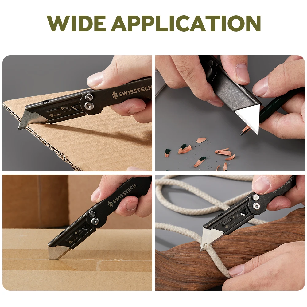 SWISS TECH Складной канцелярский нож брелок мини-многофункциональный инструмент