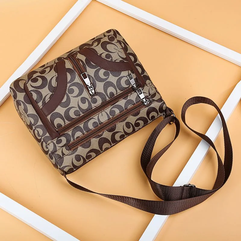 2023 New Multi layered Middle aged Women Bag Women Fashion Shoulder Bag Cross Shoulder Bag Wallet Shopping  Large Capacity