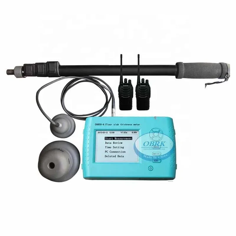 Цифровой толщиномер с неметаллической пластиной бетона