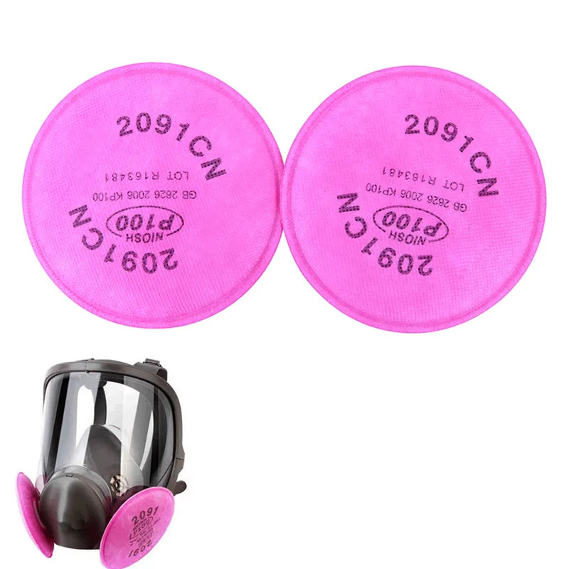 

2Pcs 2091 Particulate Filter P100 for 5000 6000 7000 Series Facepiece Respirator