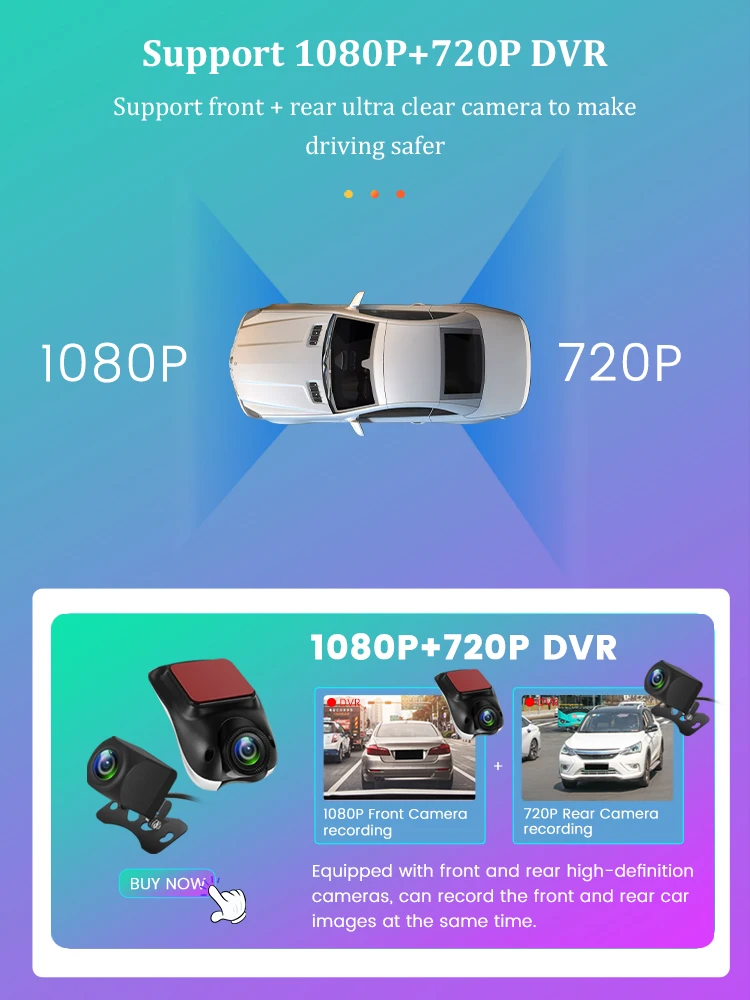 Buy MEKEDE car dvd player Optional accessories DVR Front Camera Rear on
