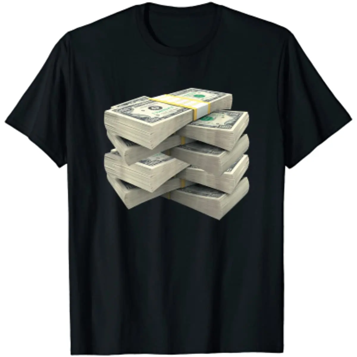 

Stack of Money Funny Rich Entrepreneur Shirt Dollar Tee Men T-Shirt Vintage T Shirt Graphic T Shirts Cotton Casual Four Seasons