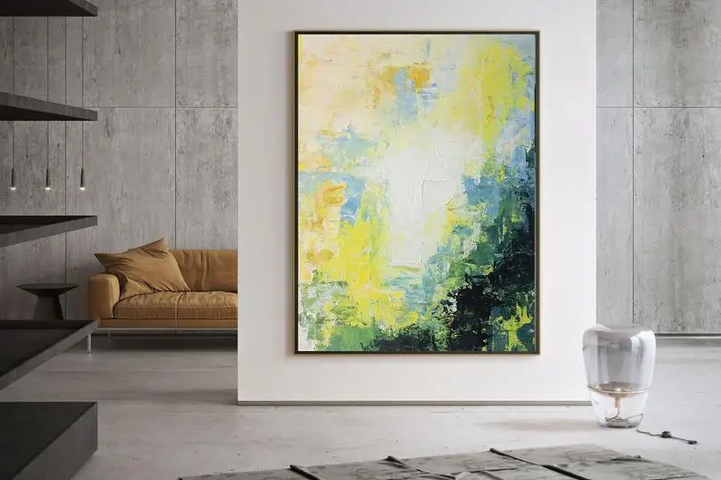 

Large Modern Wall Art Painting,Large Abstract wall art,bright painting art,large abstract art,large wall art decor Big oil