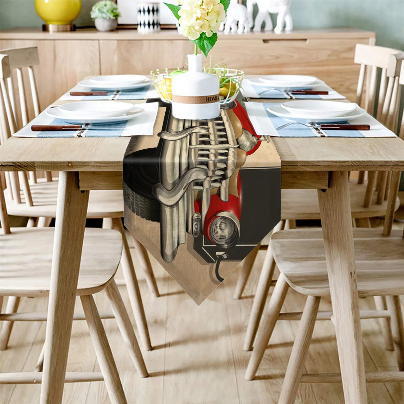 Постер в виде автомобиля стиле ретро 66 скатертей для стола скатерти украшение