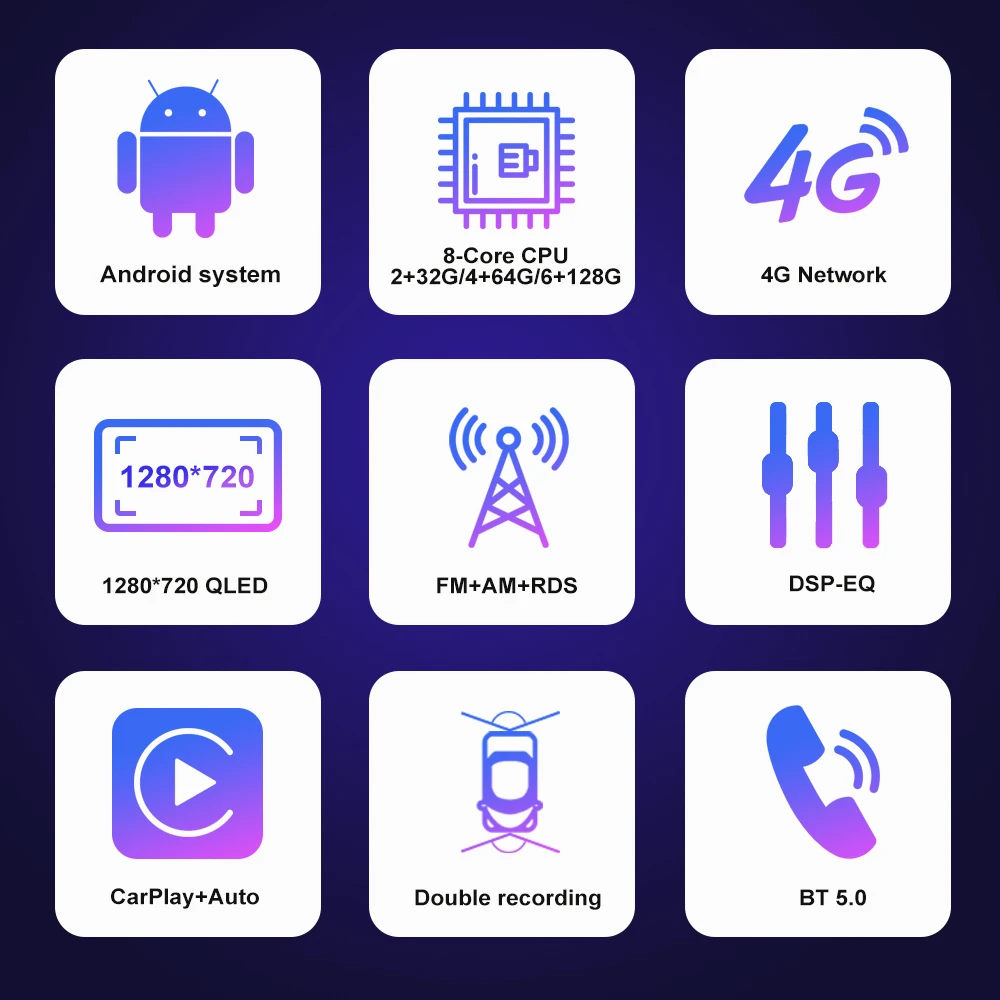 HD мультимедийный 9 дюймовый автомобильный стерео радио android плеер с carplay/Авто 4G