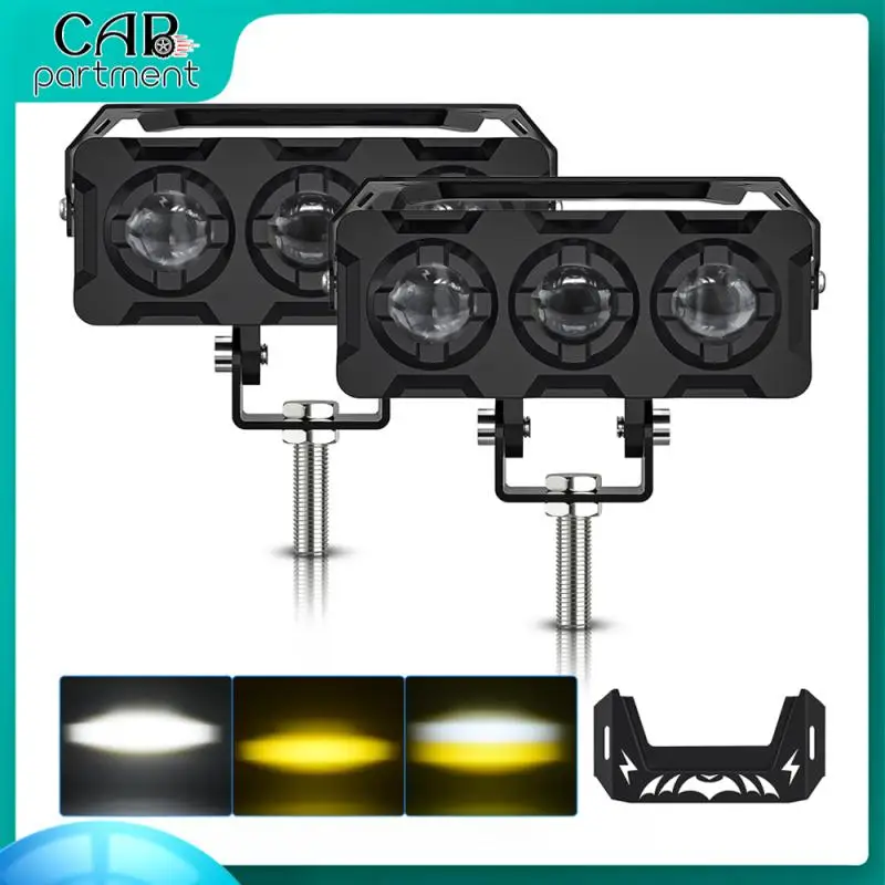 

Фары мотоциклетные светодиодные с 3 линзами, 2 шт.