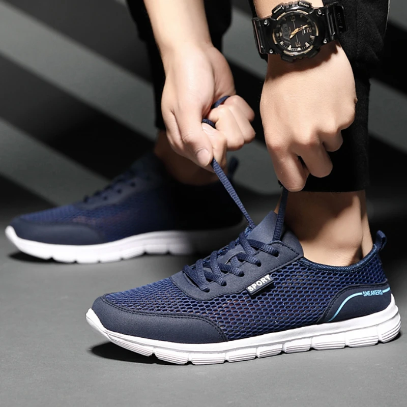 

Men Casual Shoes New Simple Fashion Versatile Breathable Openwork Casual Sneakers Non-slip Comfortable Men's Vulcanize Shoes