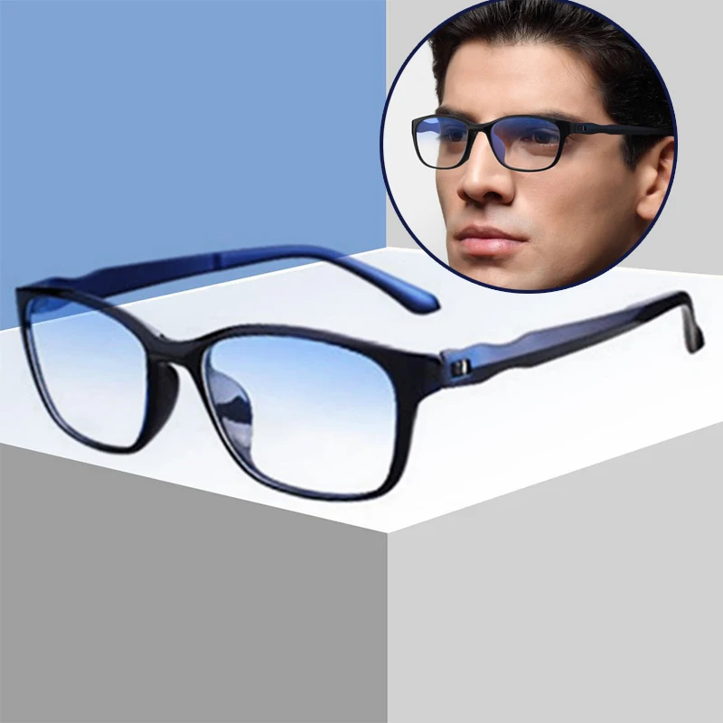 

Reading Glasses Men Anti Blue Rays Presbyopia Eyeglasses Antifatigue Computer Eyewear With +1.5+2.0+2.5+3.0+3.5+4.0