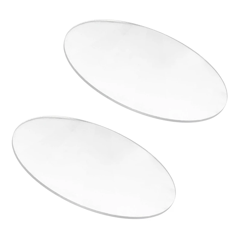 

2X Transparent 3Mm Thick Mirror Acrylic Round Disc Diámetro:90Mm