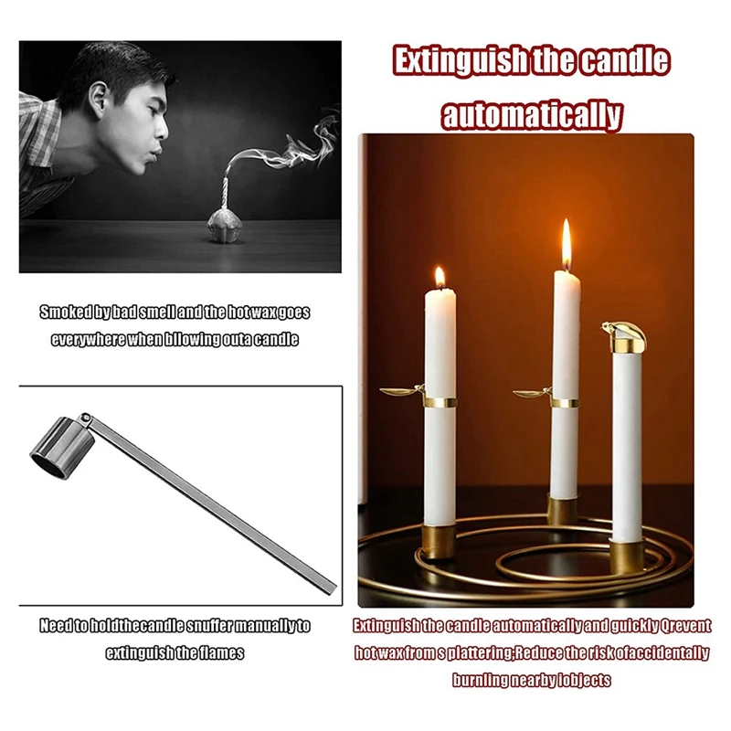 Автоматический гаситель пламени свечи Огнетушитель Безопасный Фитильный Зажим