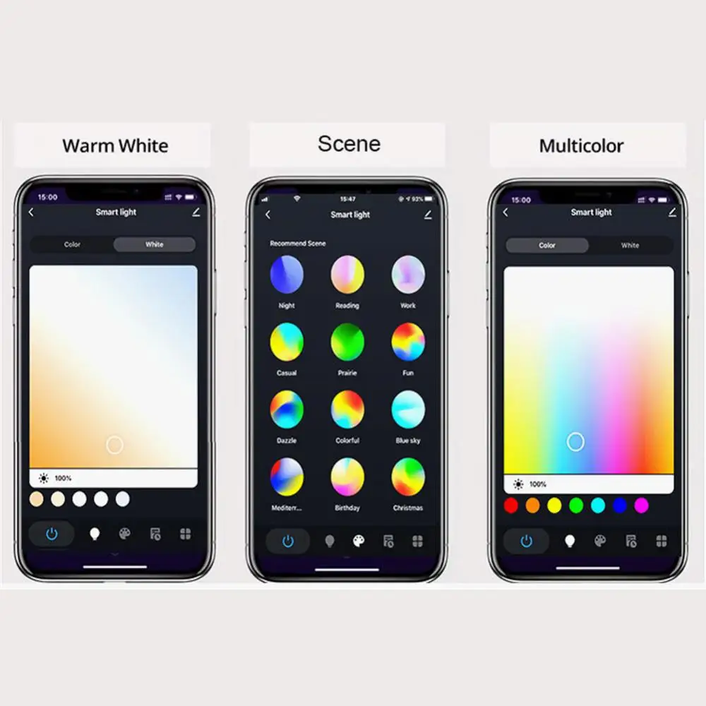 Умный потолочный светильник Tuya светодиодсветильник лампа с Wi-Fi RGB + C W управлением