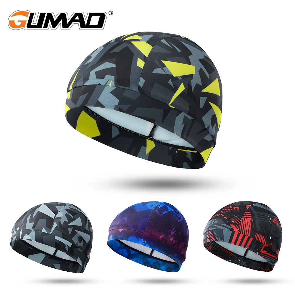 

Fashion Print Cap Sport Running Cycling Riding Basketball Baseball Headscarf Bike Beanie Cool Helmet Lining Hat Women Men Summer