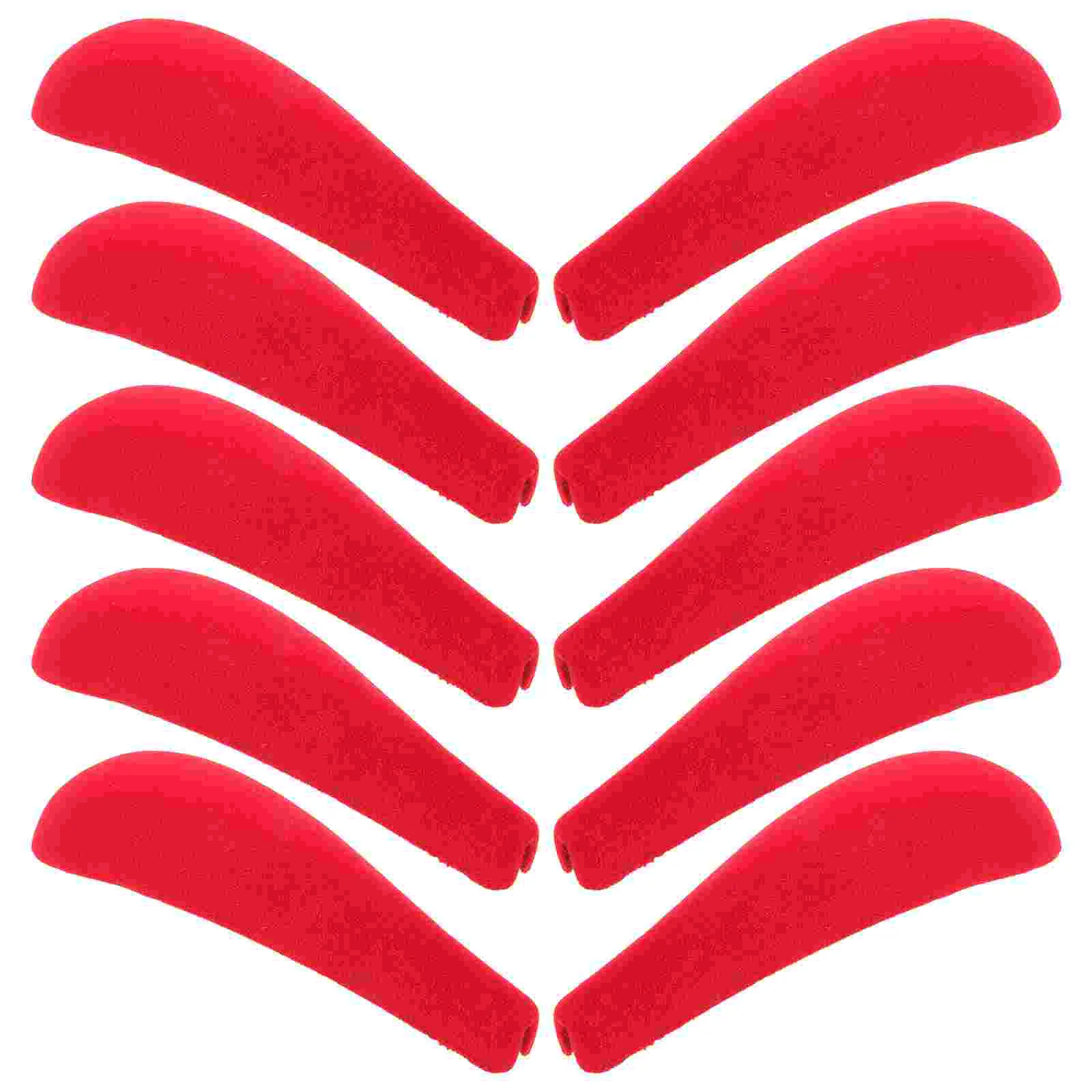 

10pcs Clothes Hanger Flocking Shoulder Pads Non-skid Clothing Hanger Shoulder Forms