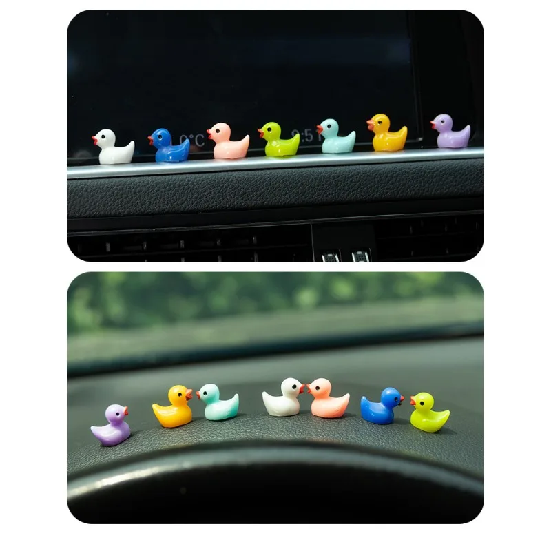 Автомобильный мини-утенка украшение милые смоляные креативные автомобильные