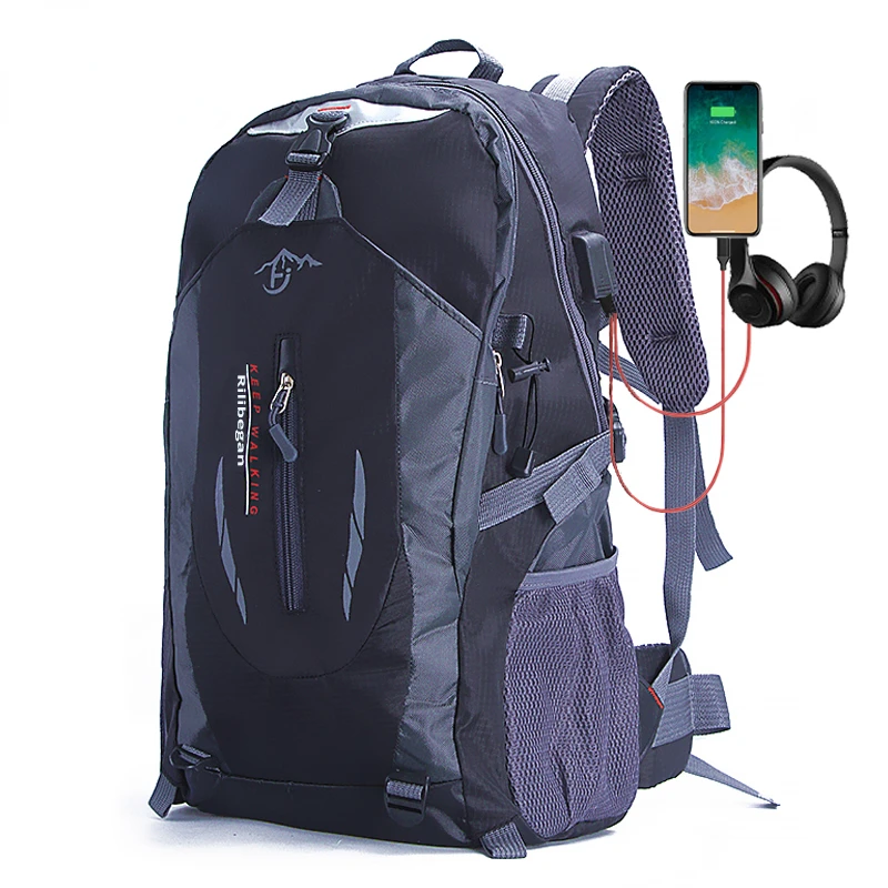 

Quality Nylon Waterproof Travel Backpacks Men Climbing Travel Bags Hiking Backpack Outdoor Sport School Bag Men Backpack Women