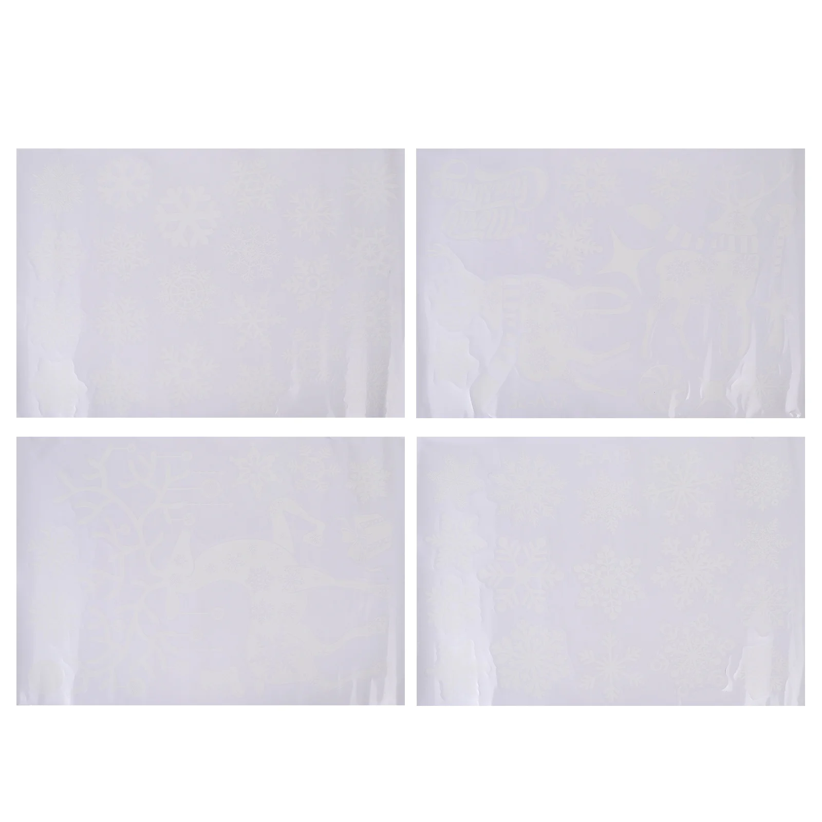 

2pcs Window Stickers Holiday Stickers Window Decals Window Decor for Party Shopping Mall Home