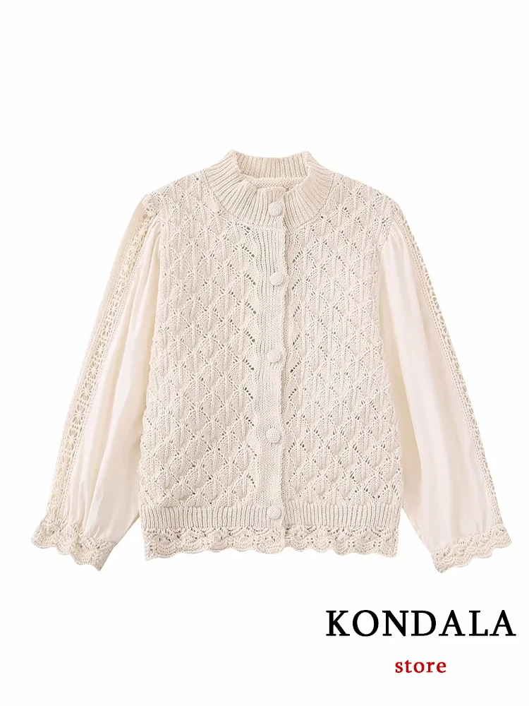 

KONDALA шикарные однотонные бежевые повседневные женские рубашки с длинными рукавами-лепестками уличная одежда Роскошная тонкая короткая блузка на пуговицах