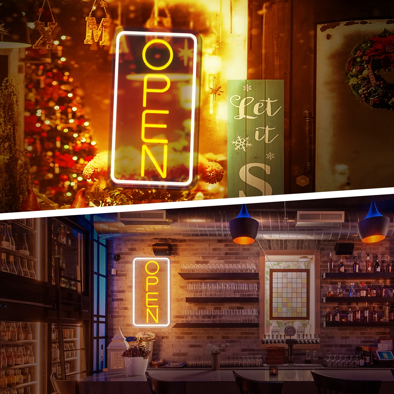 Светодиодная неоновая Подвеска для магазина настенный светильник дома бара кафе