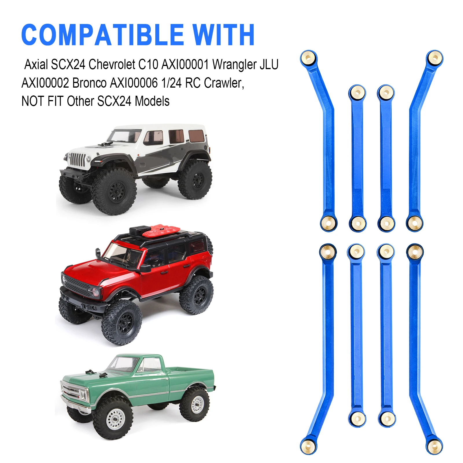 Фото Усиленные соединительные стойки HobbyPark для радиоуправляемых краулеров Axial SCX24 C10 JLU 1/24 №4