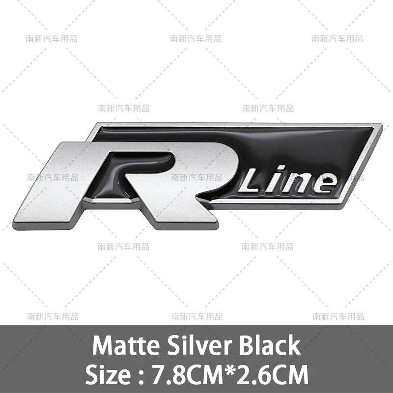 

3D металлический логотип R Line Rline, эмблема автомобиля, наклейка на багажник, наклейки для Volkswagen Polo Passat Sagitar Magotan Jetta Beetle Tiguan