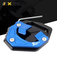 2022 tenere700 motorcycle cnc side stand enlarge plate kickstand extension for yamaha tenere 700 xtz 700 t700 2019 2020 2021