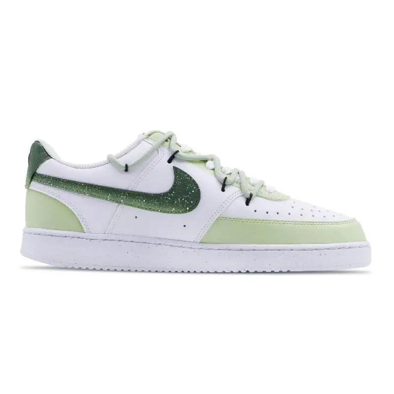 【Настроить】Nike Court Vision 1 обувь для скейтбординга мужские белые кроссовки с низким