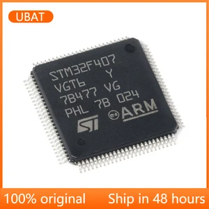 1~100PCS STM32F407VGT6TR LQFP-100 STM32F407 Microcontroller Chip IC Electronic Components Brand New Original Free Shipping