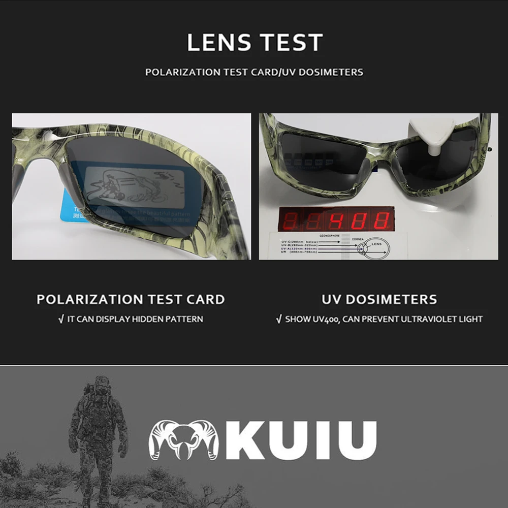 Дешево Солнцезащитные очки KUIU поляризационные для спорта на открытом воздухе, охоты, рыбалки, антибликовые очки для представлений, камуфляжные та...