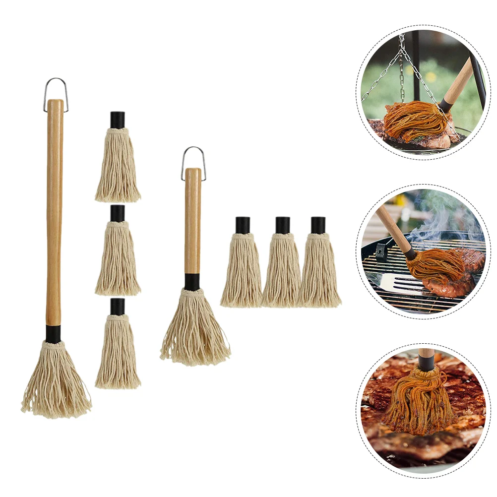 

Bbq Oil Brush Barbecue Accessory Mop Grill Accessories Set Cotton Basting Tools