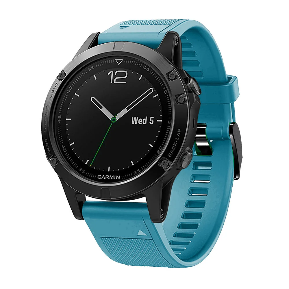 26MM Silicone Straps for Garmin Fenix 5X Smartwatch Watchband Sport Replacement Wristband Bracelet Accessories for Fenix 5X