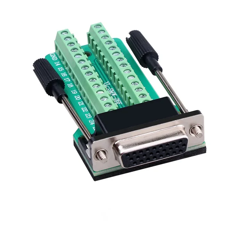 

26-Pin Connector Разъем DB26 3 ряда серийной параллельной последовательный порт Shellless мужской/гнездовая розетка разъём медь прямые ноги сварные