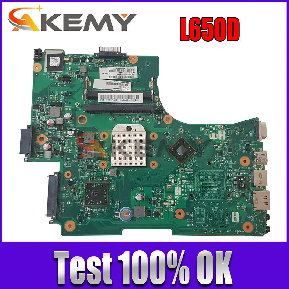 

V000218060 1310A2333209 Mainboard for Toshiba Satellite L650D PC Motherboard Socket S1 HD4200 DDR3 free cpu