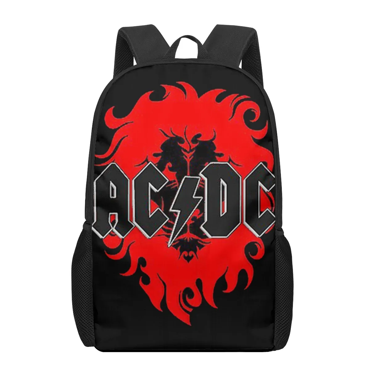 AC DC band 3D Print School Backpack for Boys Girls Teenager Kids Book Bag Casual Shoulder Bags 16Inch Satchel Mochila