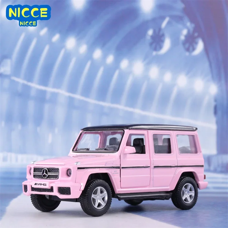 

Модель игрушечного автомобиля Nicce 1:36 T1 Bus G63, розовая серия, литой игрушечный автомобиль, Изысканная модель из сплава, детский подарок для девочки F154